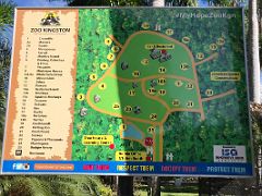 06B Map showing the layout of the Hope Zoo Royal Botanical Hope Gardens Kingston Jamaica